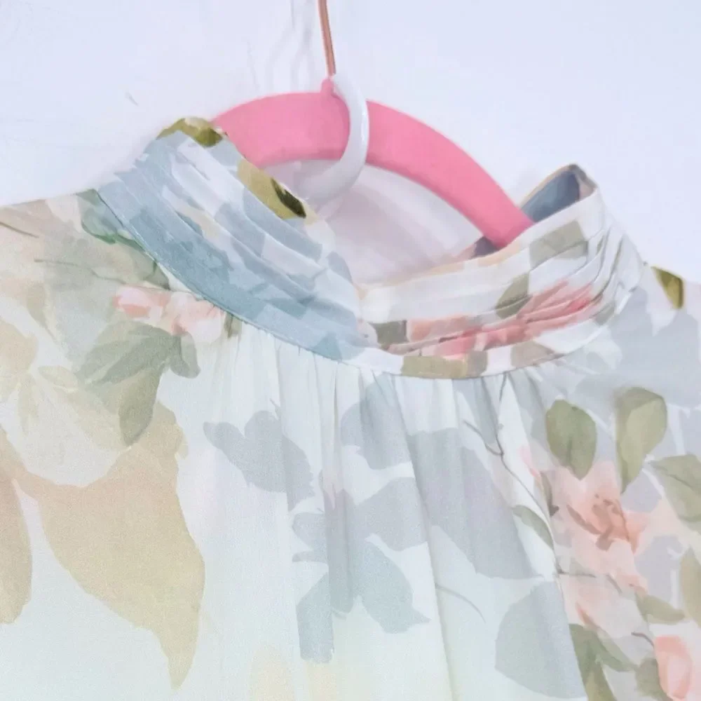 Yumi Kim KISS ME Dress in Honeymoon Ivory Floral Tiered Ruffle Skirt Dress - Picture 12 of 16